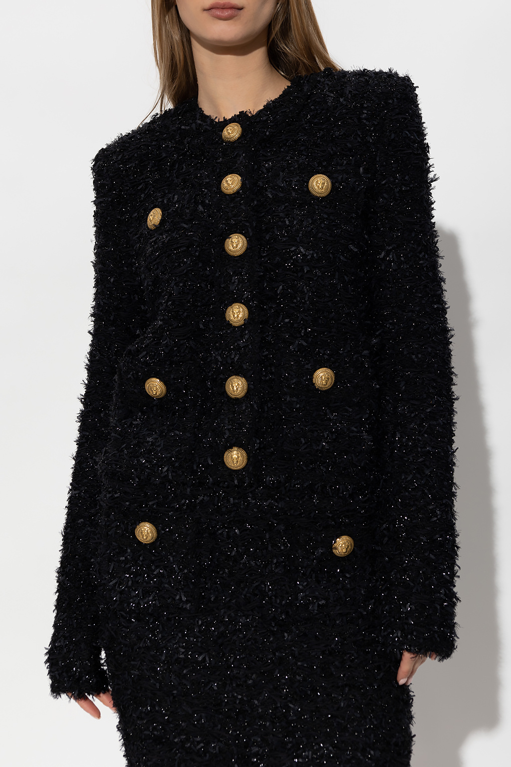 Black Tweed blazer Balmain - Vitkac Canada